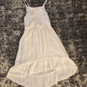 white detailed dress